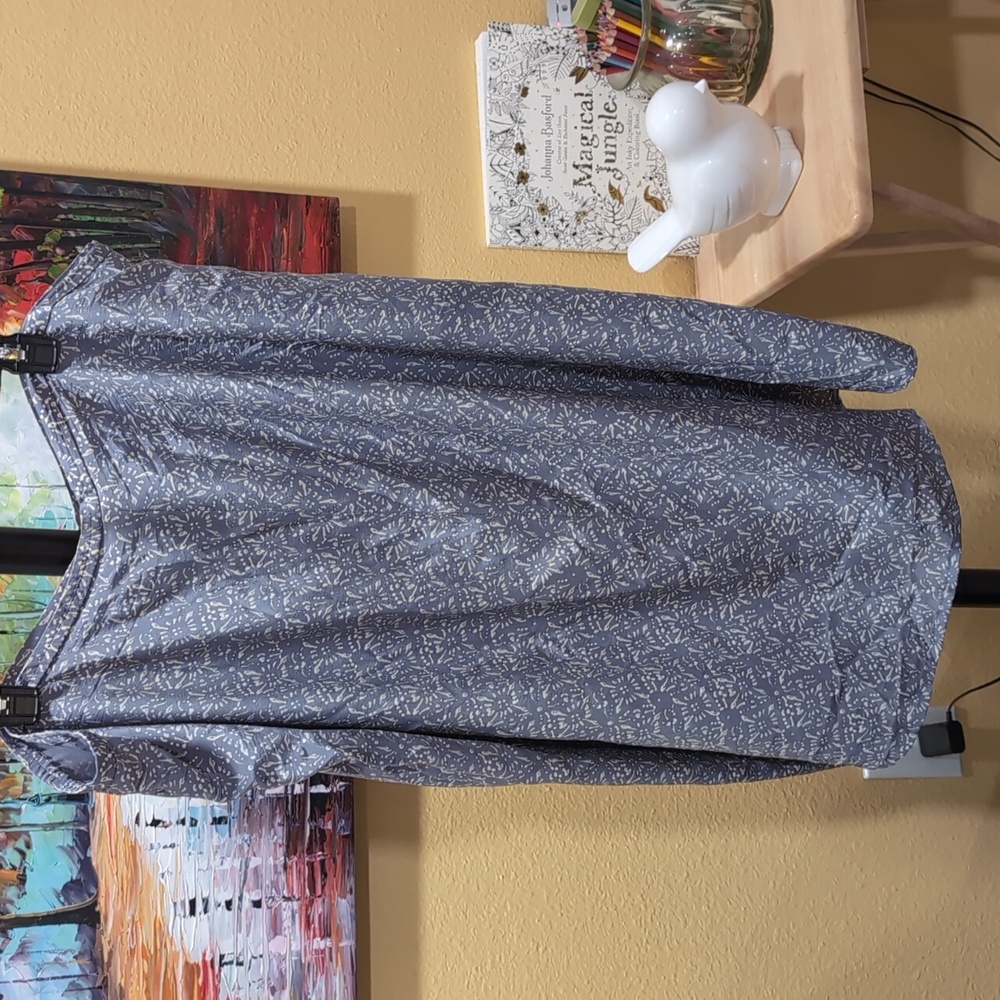 SPENSER JEREMY  PEWTER 100% SILK  SKIRT SIZE 22
